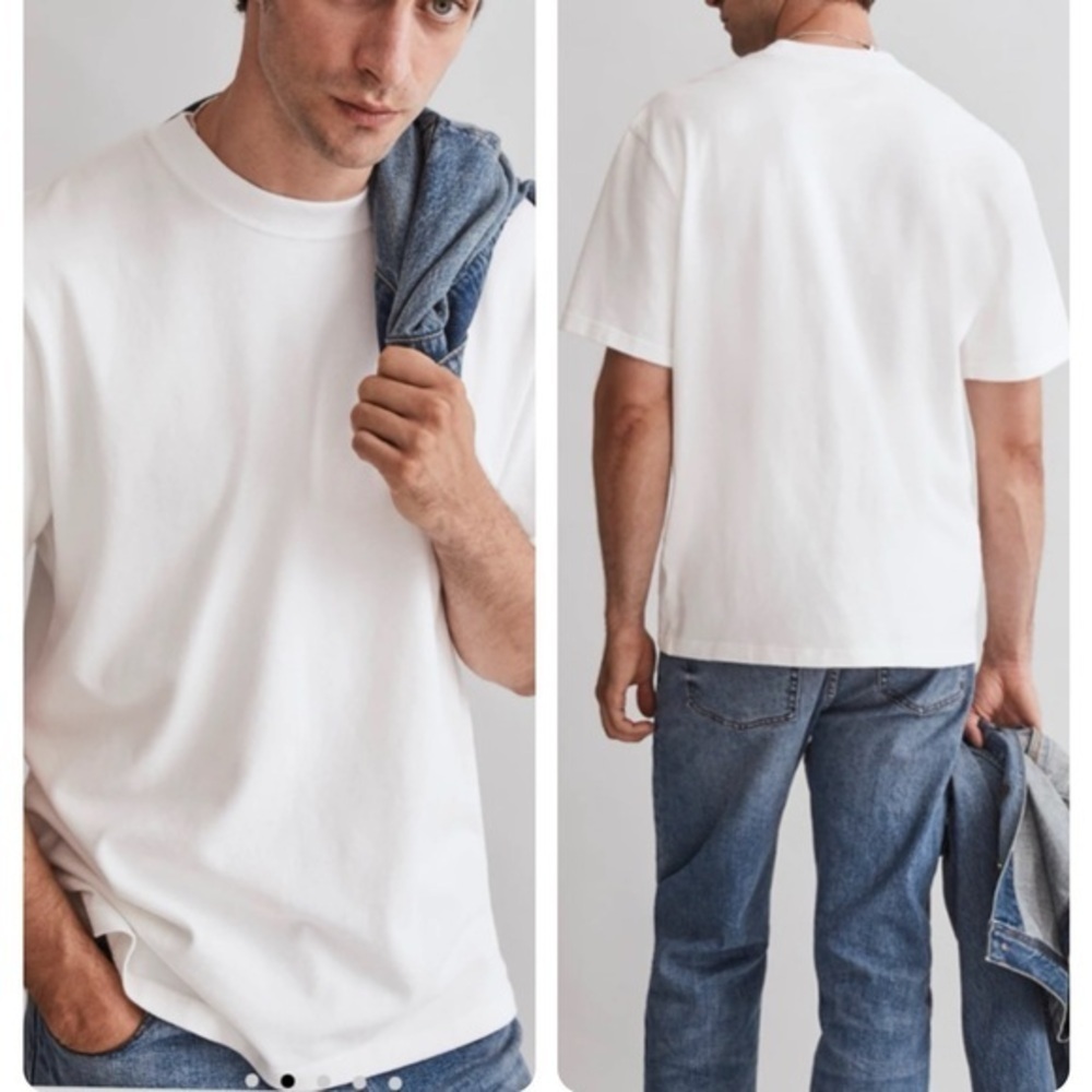Madewell Men's White Relaxed Crewneck Tee Small